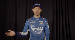 Promo image for Kyle Larson looks back on his comically dominant Pocono win in 2014